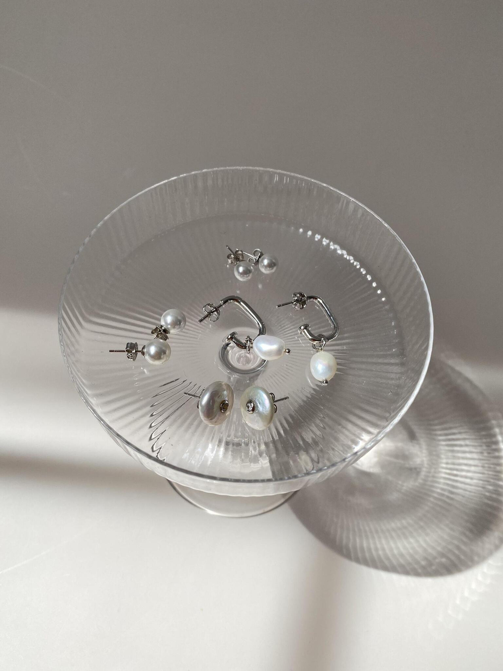 Серьги-пуссеты Pearls