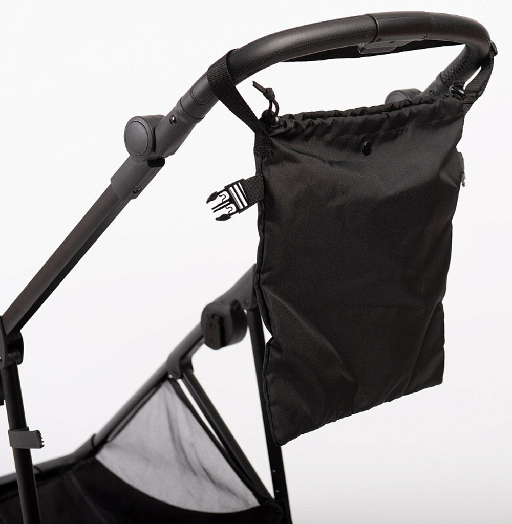 Прогулочная коляска Peppy Amici с автокреслом First Black Black рама Black