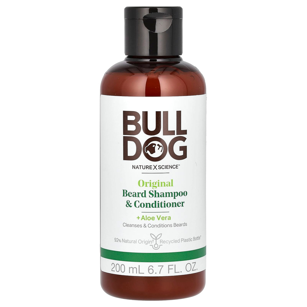 Bulldog Skincare For Men, оригинальный шампунь и кондиционер для бороды, для мужчин, 200 мл (6,7 жидк. унций)