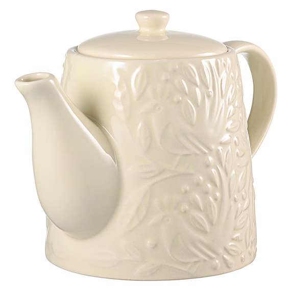 Чайник заварочный birds of paradise, 1 л, кремовый