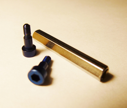 Ушко и болтики синего цвета для наручных часов Восток Европа Луноход-2 620E278