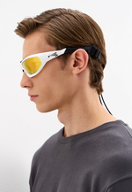 Спортивные очки LiP Surge / Gloss White - Black / PC Photochromic / ecLiPse Series ML Red Brown Lens