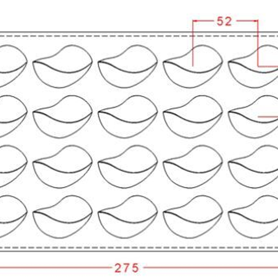 596 | Форма для шоколадных изделий (275*175 мм)