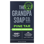 The Grandpa Soap Co., Мыло для лица и тела, сосновый деготь, 120 г (4,25 унции)