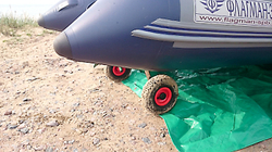 Поворотные колеса для лодок с надувным днищем