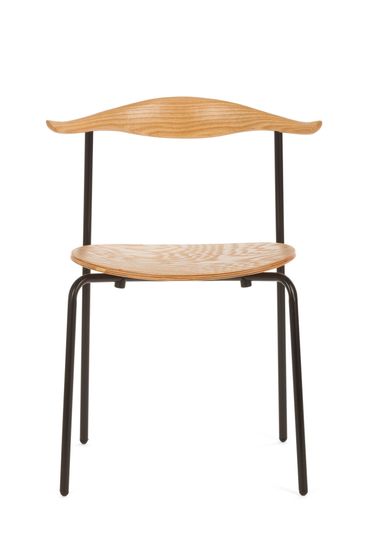 Стул металлический с деревянным сиденьем и спинкой CH88 Wood