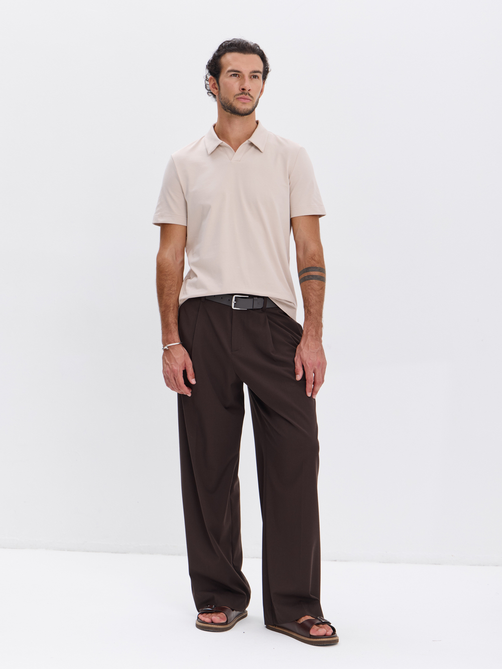 Футболка-поло трикотажная повседневная