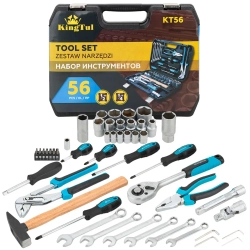 Набор инструментов 56пр. 1/4'', 1/2'' KINGTUL KT-KT56