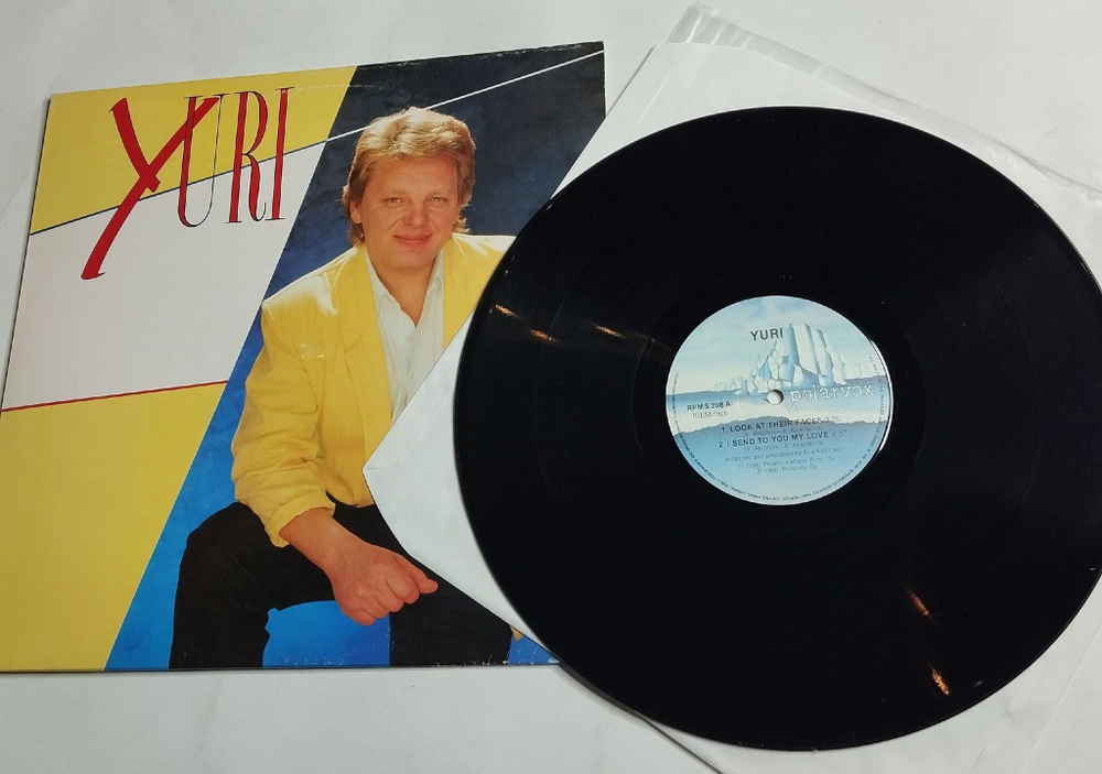 Винтажная виниловая пластинка LP Юрий Антонов Yuri Look At Their Faces (Финляндия 1986) Maxi Single Поет на английском языке