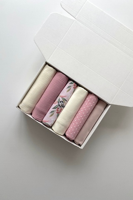 Набор пеленок "Птички и ягоды XL"