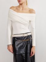 ТОП-БОДИ С АСИММЕТРИЧНОЙ ДРАПИРОВКОЙ MILK