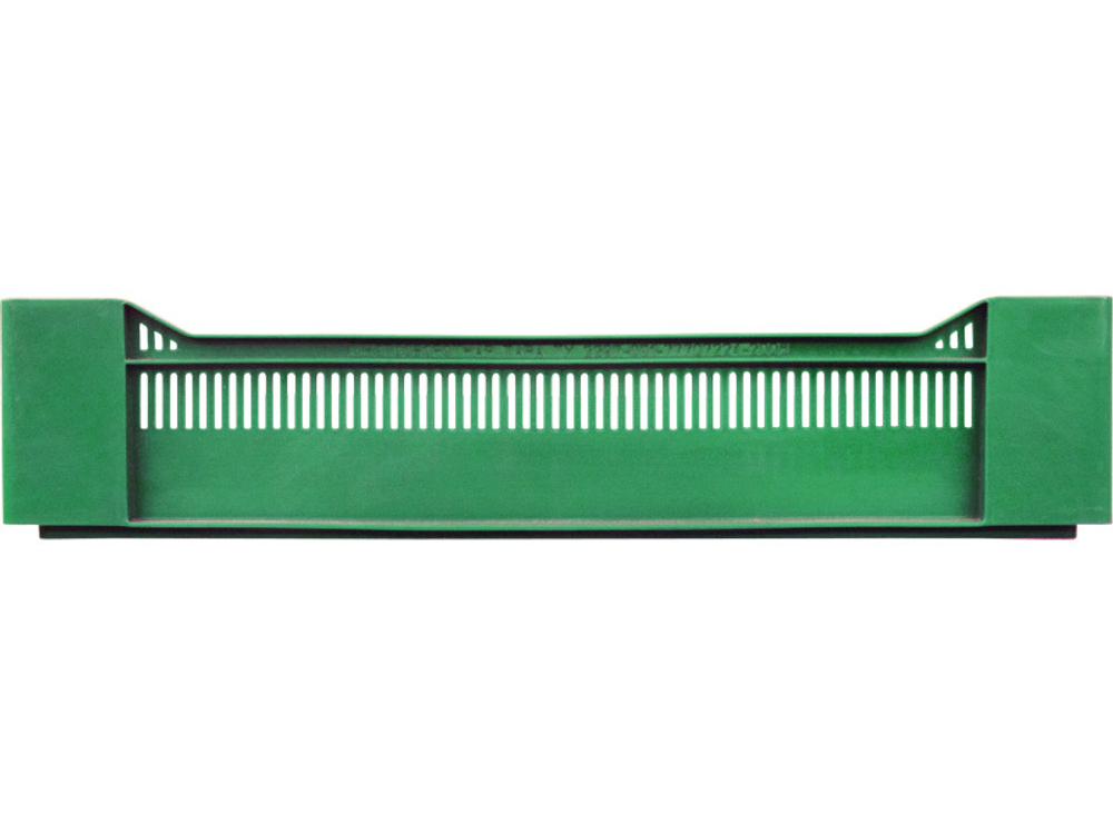 Ящик перфорированный 600×400×135, арт.: 120, объём 32.4, зелёный, код: 04240