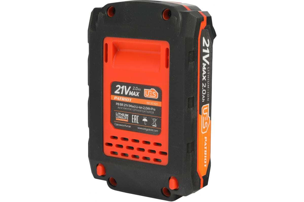 Аккумулятор BR 21VMax Pro UES (21 В; 2 А*ч; Li-ion) PATRIOT 180301120