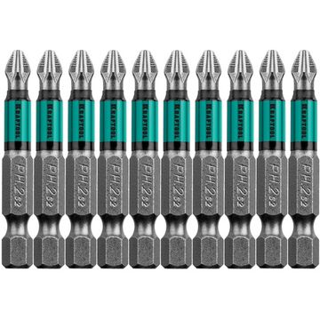 KRAFTOOL Optimum, PH2, 50 мм, 10 шт, биты (26122-2-50-10)