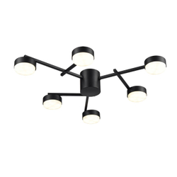 8186/6C COMFI LN26 247 черный, металл Люстра потолочная LED GX53 6*7W 220V DABRA