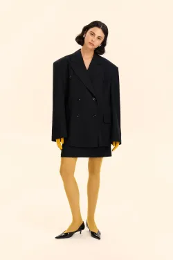 Юбка ((Она хотела все успеть)), черная в полоску