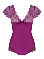 Боди Moketta с сетчатыми вставками и коротенькими рукавчиками (Размер: L-XL) (Цвет: черный)