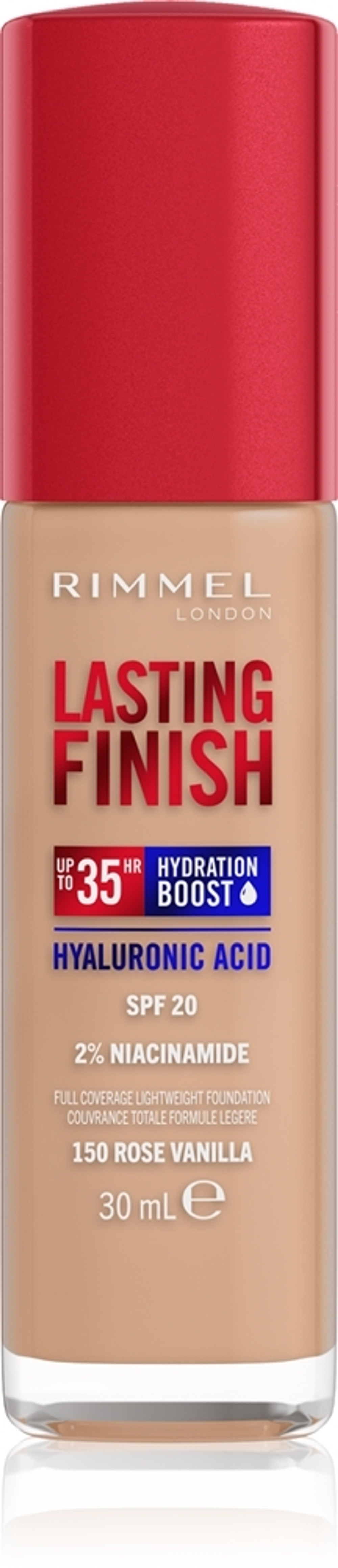 Rimmel Lasting Finish 35H Hydration Boost - Увлажняющий тональный крем SPF 20, 30 ml