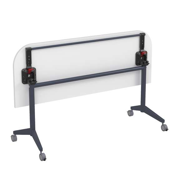 8ФСРР.103 Складной радиусный стол-трансформер с фиксаторами (1650*600*750)