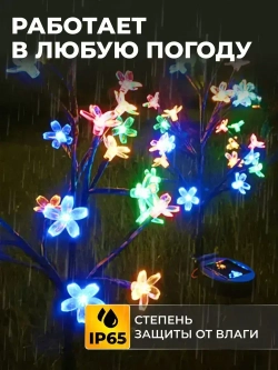 Садовый светильник на солнечной батарее уличный , 2 шт./ Уличный фонарик
