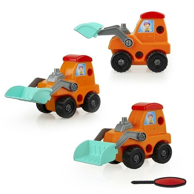 Трактор «Кузя» 19 дет., отвёртка, 22 см (Совтехстром)