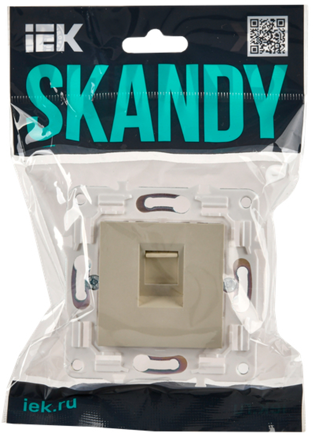 SKANDY Розетка компьютерная RJ45 кат.6 SK-K02B бежевый IEK