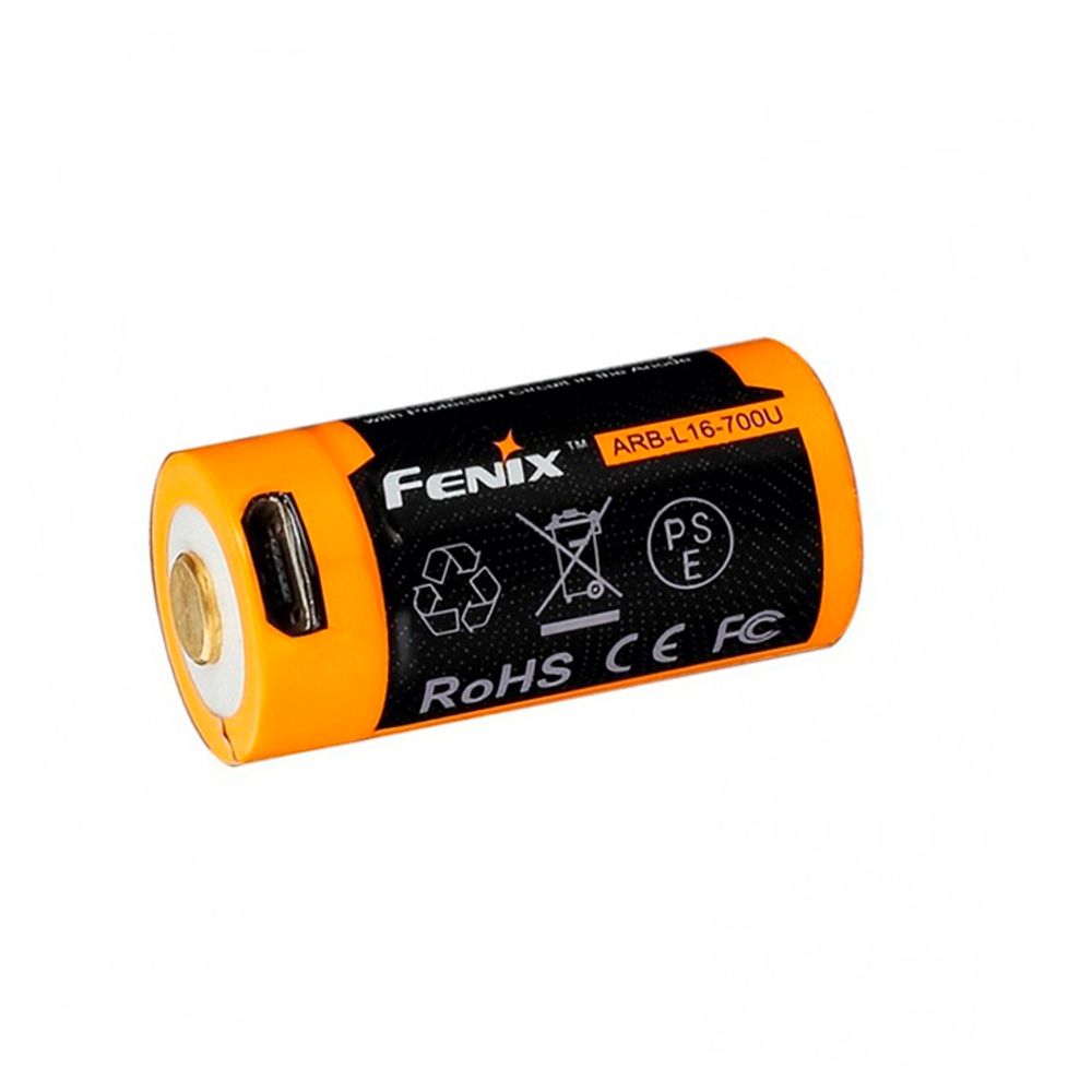 Аккумулятор 16340 Fenix ARB-L16 700 mAh Li-ion с разъемом для USB