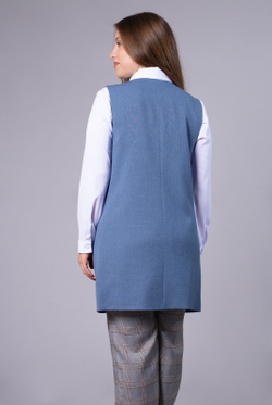 Жилет женский 3772зп, джинс #48Д063772зп