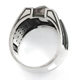 Ювелирное кольцо серебро,султанит,19 размер,мужское