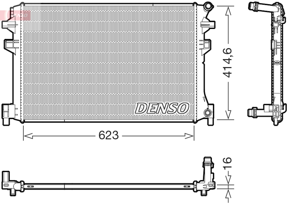 DENSO - DRM02048-DES - Radiator, engine cooling
