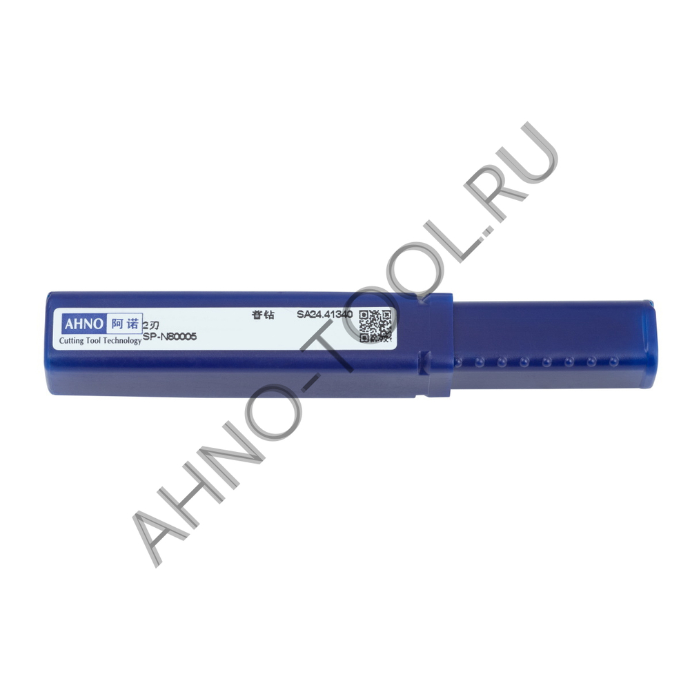 Сверло  8.0мм монолитное твердосплавное 5D без подвода СОЖ. для цвет.металлов SP-N800050800 VHM AHNO