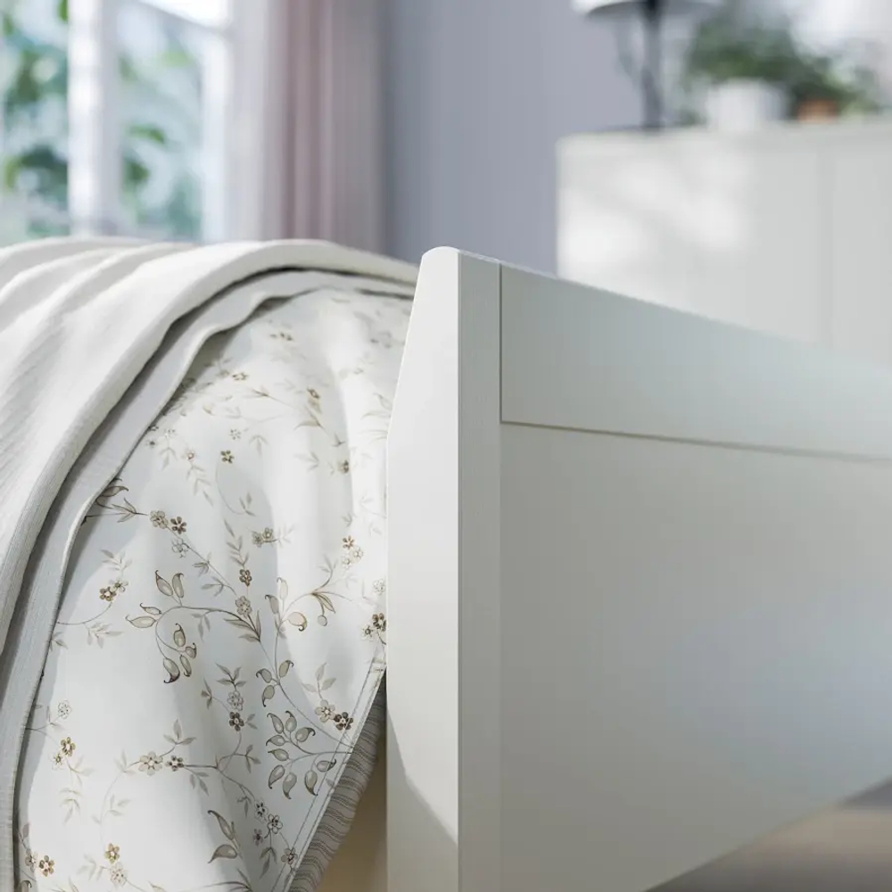 Каркас кровати - IKEA IDANÄS/IDANAS/LÖNSET/LONSET, 200х160 см, белый, ИДАНЭС/ЛОНСЕТ ИКЕА