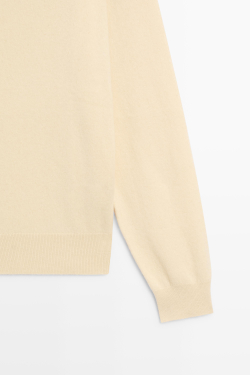 Massimo Dutti Свитер из 100% кашемира, ванильный
