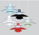 Pendant design lamp PH 5 by Louis Poulse (White)