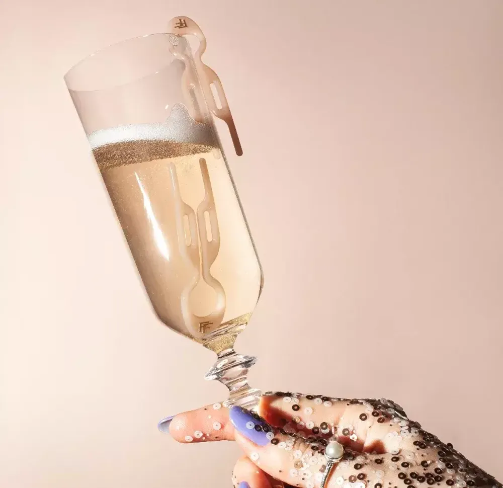 NO 1 HAIRPIN | Champagne - 3X HAIRPINS/BOX / Шпильки No1 Hairpin Цвет игристого (набор из 3 шпилек)