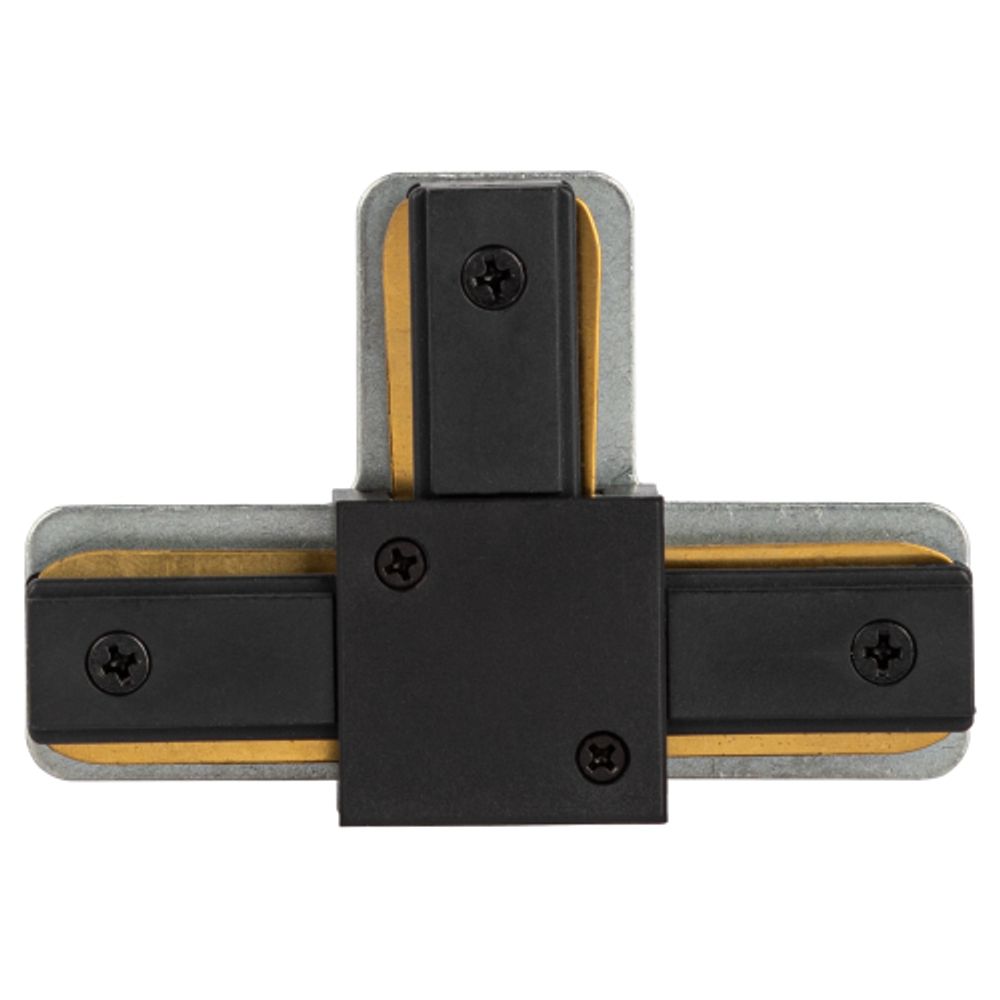 Коннектор питания ЭРА TR-1PA-СT BK для однофазного шинопровода T-образный черный | Однофазный шинопровод и аксессуары