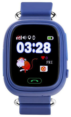 Детские умные часы Smart Baby Watch Q90 Wi-Fi, синий