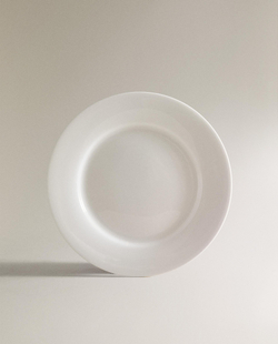 Zara Home тарелка десертная из костяного фарфора, цвет белый, 20.4 см