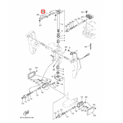Шпилька Yamaha 40-90;F50-115 (90116-10037;901-16100-62;90116-10062) (Yamaha)