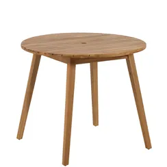 Уличный стол Vilma Ø90 см, массива акации