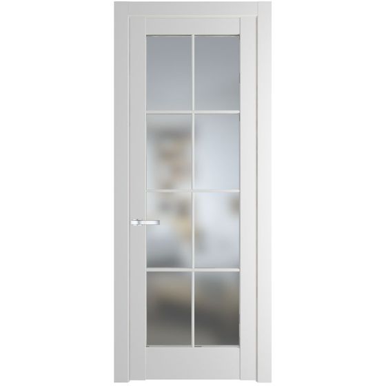 Межкомнатная дверь эмаль Profil Doors 3.1.2 (р.8) PD крем вайт стекло матовое