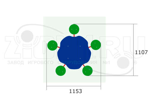 Детский столик «Семицветик»