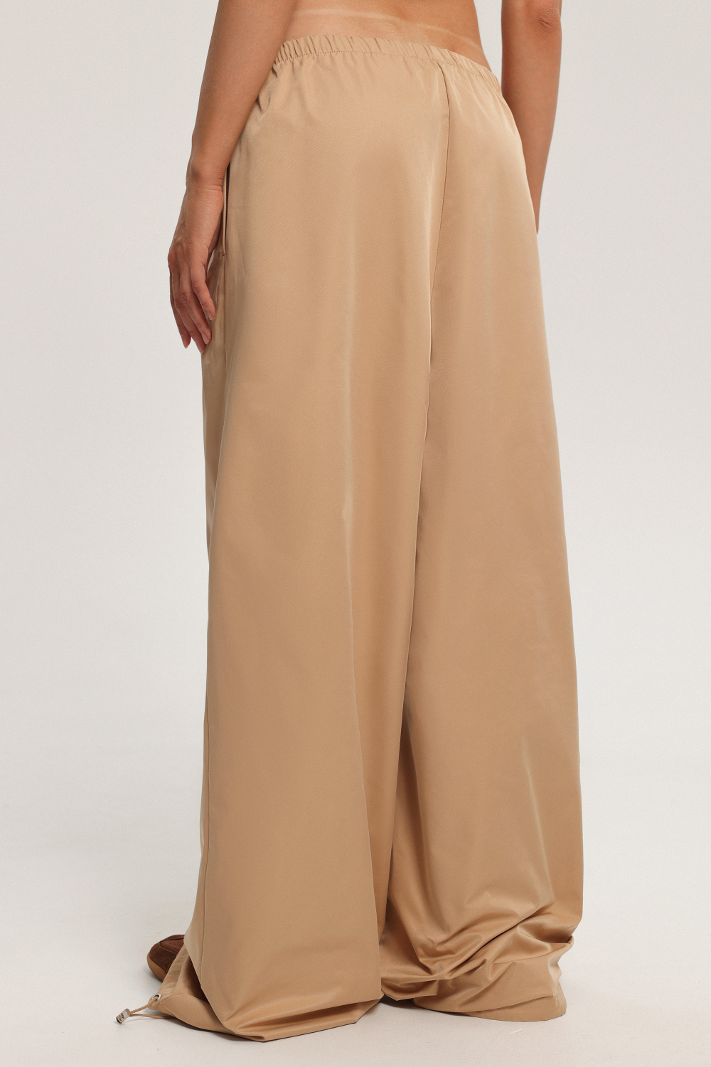 Брюки из плащёвки на кулиске