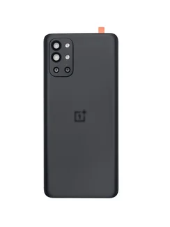 Задняя крышка для OnePlus 9R черная (Carbon Black) со стеклом камеры