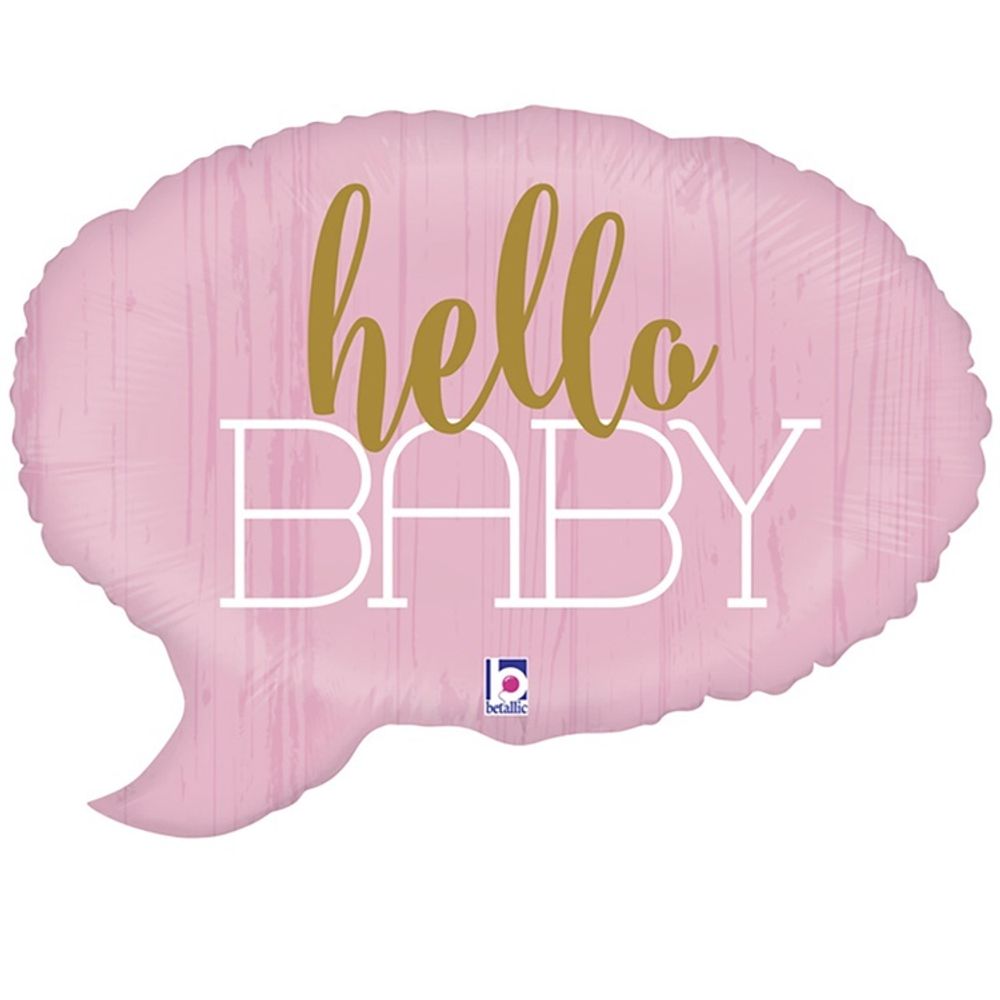 Фигура 24&quot; HELLO BABY Спич бабл розовая Bt