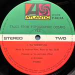 Yes - Tales From Topographic Oceans 2LP (Япония 1983г.)