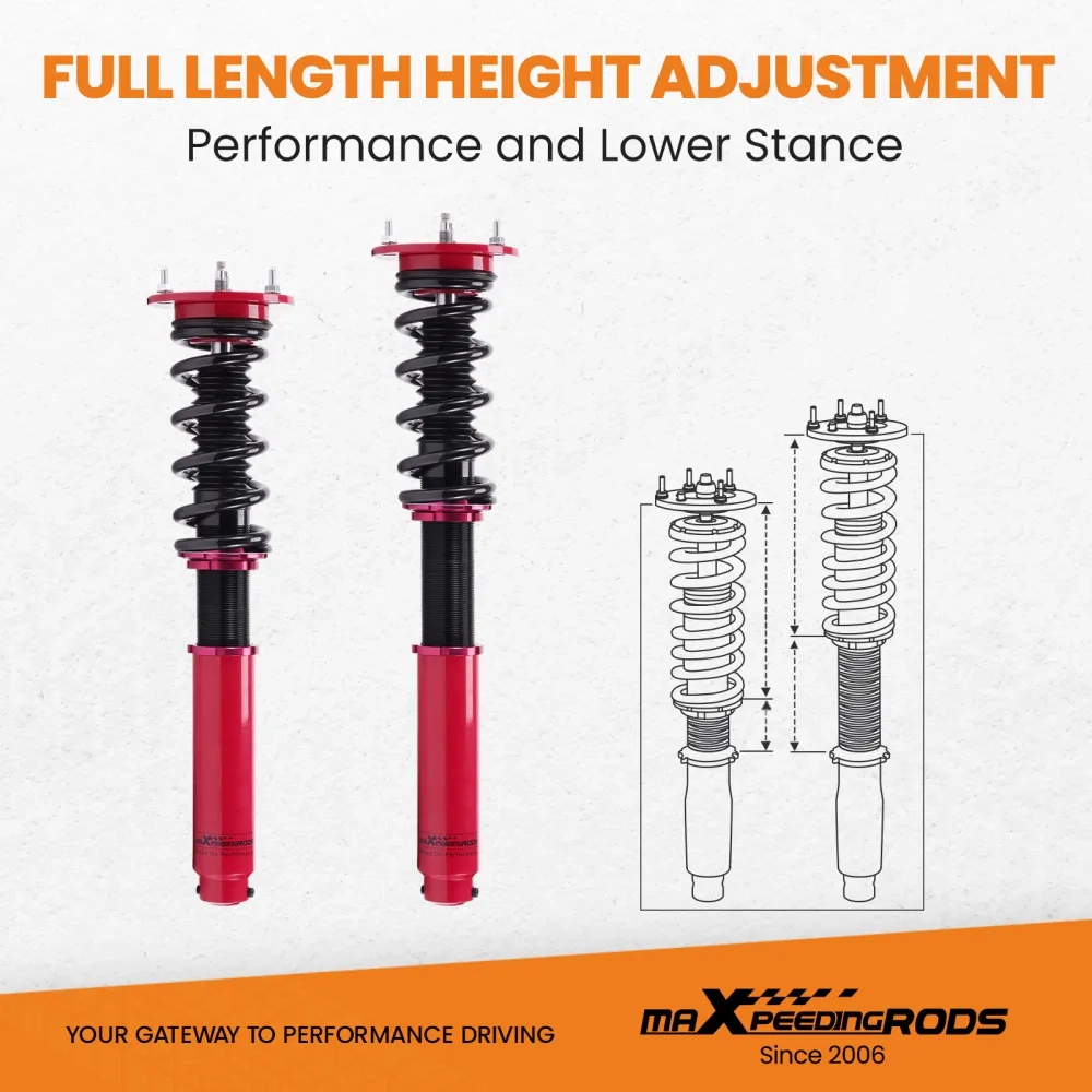 MaXpeedingrods Coilovers 24 Way Damper Kit подходит для автомобиля MERCEDES S-CLASS W220 S430 S500 lowering kit