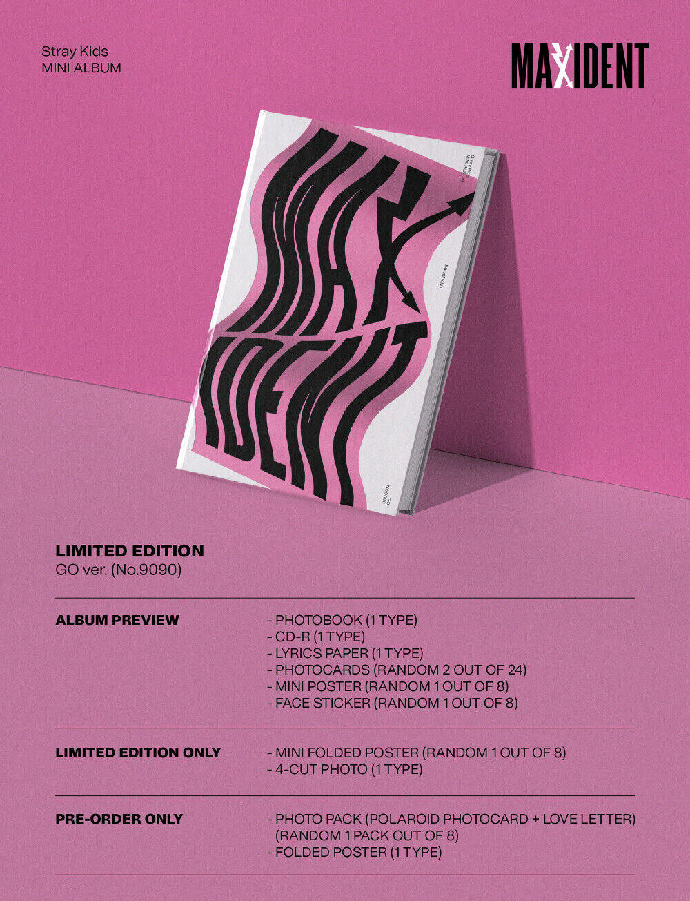 Stray Kids - MAXIDENT [GO ver.(Limited Edition)]