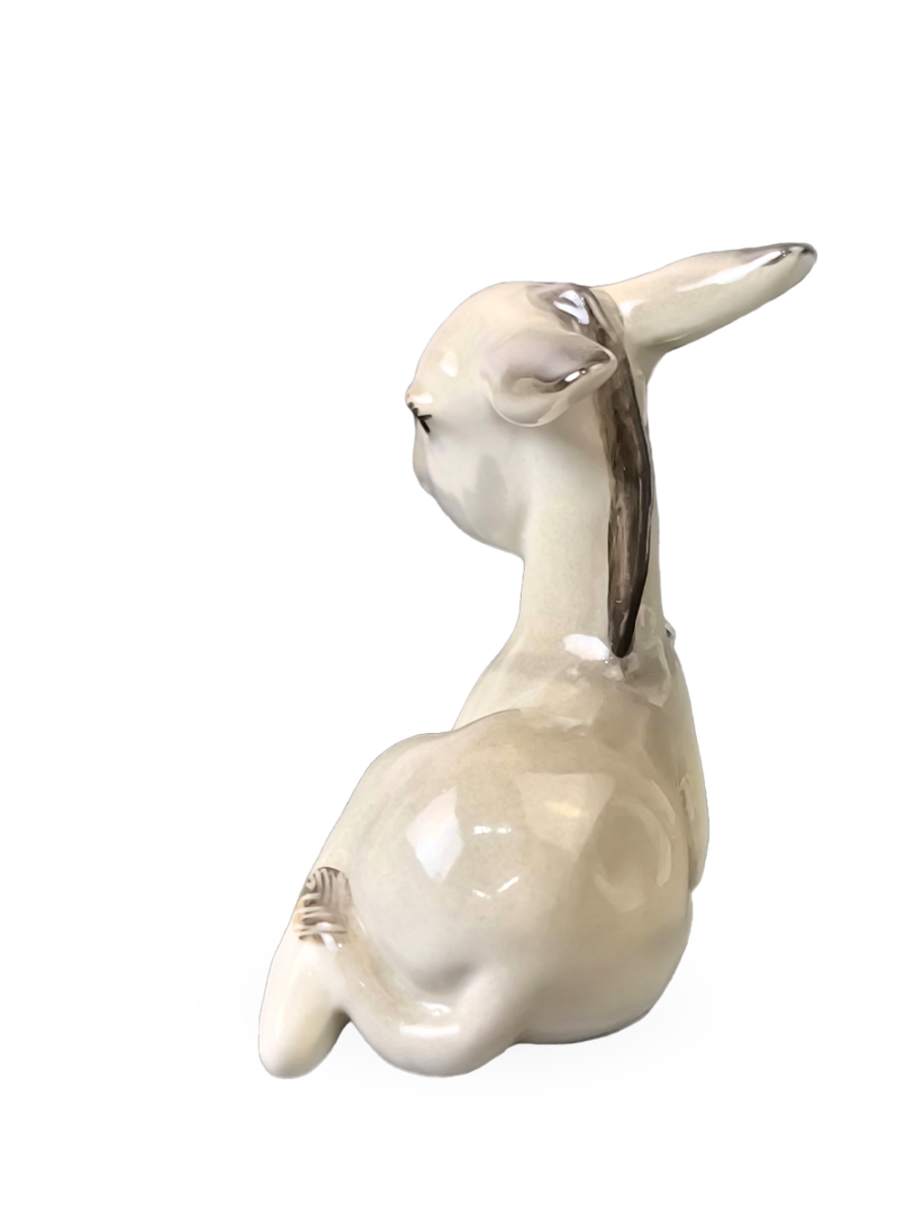 Фарфоровая статуэтка (миниатюра) "Ослик" ЛФЗ