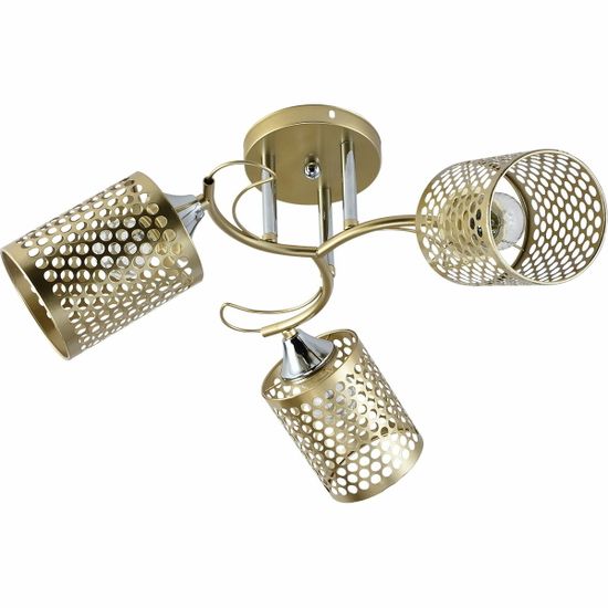 Люстра потолочная Reluce E27 01322-0.3-03 MATT GOLD+CR